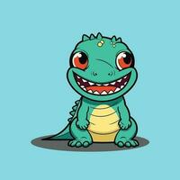 Dino mascot vector illustration with isolated background