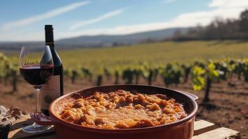 francés campo y un grandioso cassoulet foto