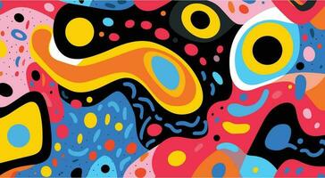 cute abstract patterns, colorful abstract patterns, abstract background, abstract patterns, abstract texture, abstract patterns, in the style of black and beige, playful pop art-inspired designs vector