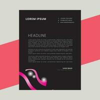 Abstract ,minimal and creative letterhead template vector