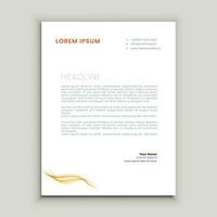 Abstract ,minimal and creative letterhead template vector