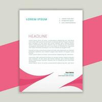 Abstract ,minimal and creative letterhead template vector