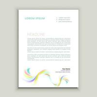 Abstract ,minimal and creative letterhead template vector