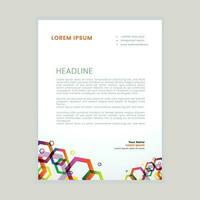 Abstract ,minimal and creative letterhead template vector