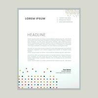 Abstract ,minimal and creative letterhead template vector