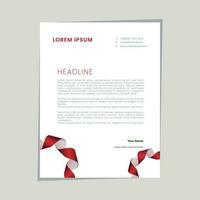 Abstract ,minimal and creative letterhead template vector