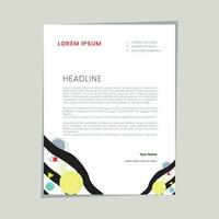 Abstract ,minimal and creative letterhead template vector