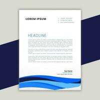 Abstract ,minimal and creative letterhead template vector