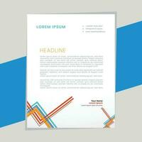 Abstract ,minimal and creative letterhead template vector