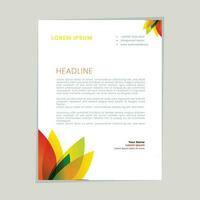 Abstract ,minimal and creative letterhead template vector