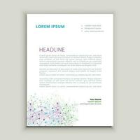 Abstract ,minimal and creative letterhead template vector