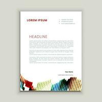 Abstract ,minimal and creative letterhead template vector