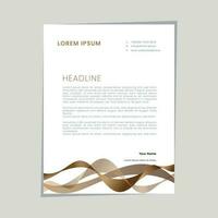 Abstract ,minimal and creative letterhead template vector