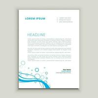 Abstract ,minimal and creative letterhead template vector