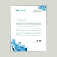 Abstract ,minimal and creative letterhead template vector