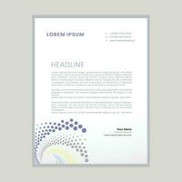 Abstract ,minimal and creative letterhead template vector