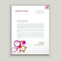 Abstract ,minimal and creative letterhead template vector