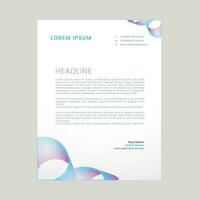 Abstract ,minimal and creative letterhead template vector