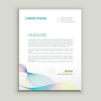 Abstract ,minimal and creative letterhead template vector