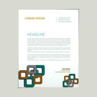 Abstract ,minimal and creative letterhead template vector