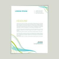 Abstract ,minimal and creative letterhead template vector