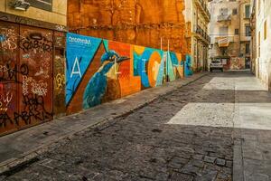 buildings in the city of Alicante, Spain on a sunny day photo