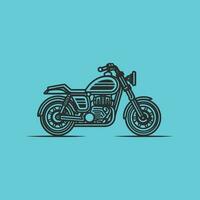 moto lineal icono. Delgado línea ilustración. motocicleta. contorno símbolo vector