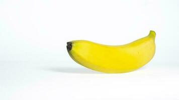 Banana on white background photo