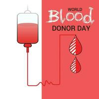 Vector illustration of a Background for World Blood Donor Day.