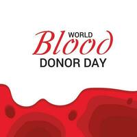 Vector illustration of a Background for World Blood Donor Day.