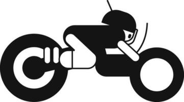 vector ilustración mascota personaje moto eléctrico aislado en blanco antecedentes