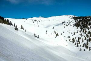 vail ski resort town and ski mountain in colorado photo