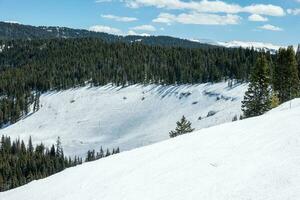 vail ski resort town and ski mountain in colorado photo