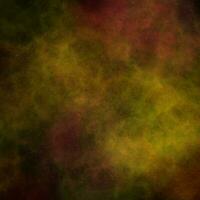 abstract yellow green nebula background photo