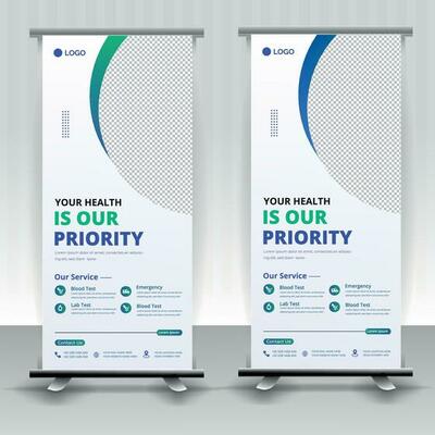 Standing Banner Template Vector Art Icons and Graphics for Free Download