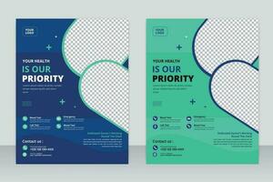 healthcare cover a4 template design and flat icons for a report and medical brochure design, flyer, leaflets decoration for printing and presentation vector. vector