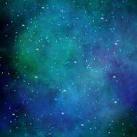 abstract dark blue nebula background photo