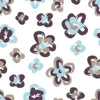 Seamless pattern with flowers. Vector design for various surfaces, print for clothes, tablecloths, bed linen