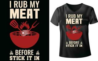 BBQ PARTY T-SHIRT DESIGN vector