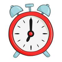 Red alarm clock vector