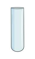 Empty test tube vector