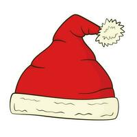 Christmas hat. Cartoon vector