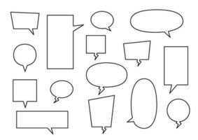 Set of speech bubbles vector