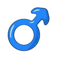 Male gender symbol vector