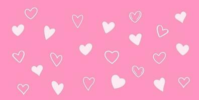 Background with hearts. Valentine's day vector