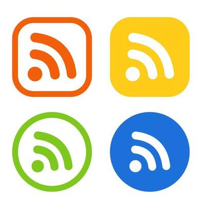 Colorful RSS icons