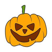 Halloween pumpkin. Cartoon vector