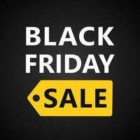 Black Friday sale banner vector