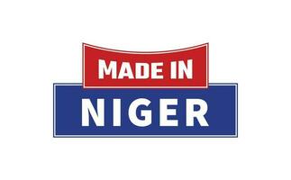 Made In Niger Seal Vector