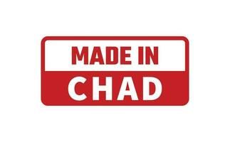 Made In Chad Rubber Stamp vector